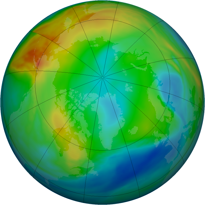 Arctic ozone map for 17 December 2004